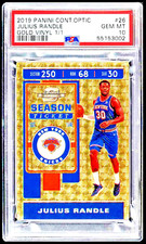 2019 Panini Contenders Optic Gold Vinyl Julius Randle 1/1 #26 PSA 10 GEM MINT
