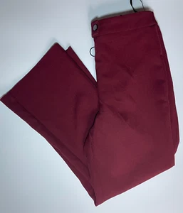 Topshop Hose Größe 8 Damen rot/burgund leicht ausgestellt lockere niedrige Passform - Bild 1 von 13