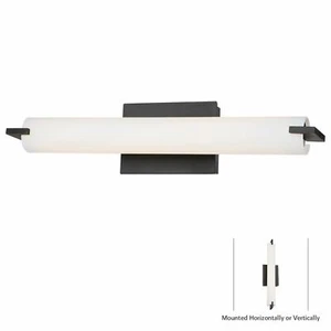 George Kovacs P5044-37B-L Tube Dark Restoration Bronze LED Bathroom Vanity Light - Picture 1 of 1