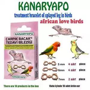 Brazalete de tratamiento de piernas extendidas de agapornis de cacatúa bandas para pájaros anillos para piernas - Imagen 1 de 4