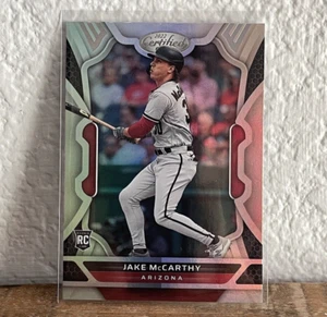 JAKE MCCARTHY 2022 PANINI CRONACHE CERTIFICATE #28 ROOKIE RC DIAMONDBACKS - Foto 1 di 2