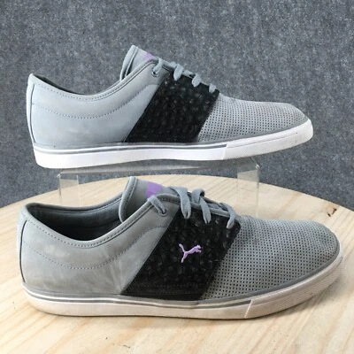 Puma Shoes Mens 14 Low Top Lace Up Classic Sneakers Comfort Gray Suede Casual - Image 1 of 4