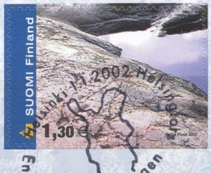 Finland 2002 Used Stamp - Finnish Bedrock of Granite - First Day Cancel - Picture 1 of 1