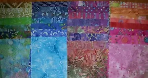 Set #a, 200 Stck. BATIK Quiltblöcke, Baumwollstoffpackung, 2,5" Quadrate - Bild 1 von 5