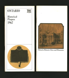 1967 Ontario Historical Plaques & Ontario Historical Sites & Museums Canada - Foto 1 di 2