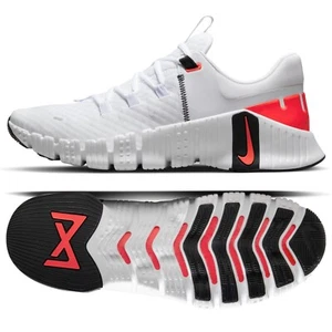 Nike Free Metcon 5 weiß/schwarz/hellkarmesinrot DV3949-100 Herren Trainingsschuhe - Bild 1 von 10