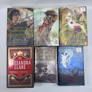 Cassandra Clare 6 Book Lot - 5 Hardcovers + 1 Softcover | Clockwork, Chains - Picture 1 of 9