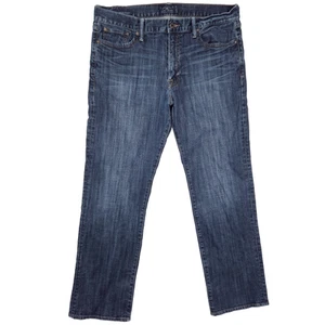 Jeans uomo Lucky Brand taglia 36x32 blu 361 vintage denim dritto rialzo 11" - Foto 1 di 9