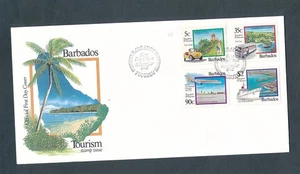 D446559 Barbados FDC Trasporti e Turismo 1992 - Foto 1 di 1
