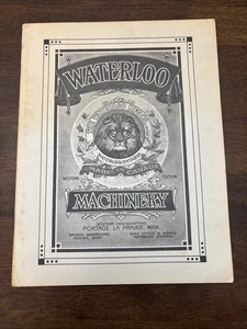 Waterloo Machinery Ontario Canada Catalog Booklet 1940s Reprint 56 Pages - Picture 1 of 24
