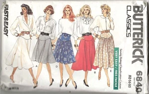 PATTERN Butterick Classics Women's Sewing Misses' Skirt Size 12-14-16 VINTAGE - Picture 1 of 2