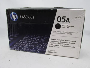 Genuine HP 05A LaserJet Toner Cartridge BLACK CE505A (P2035,P2055) OEM SEALED - Picture 1 of 16