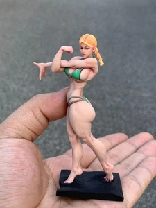 Diorama Scene Prop 1:18 Fitness Muscle Girl Model Mini Doll Miniature Figure Toy - Picture 1 of 20