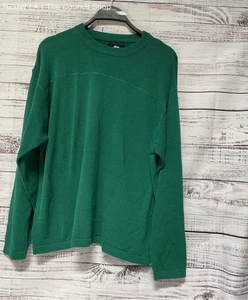 NWT Men's Stussy Green Football Sweater Size S - Picture 1 of 3