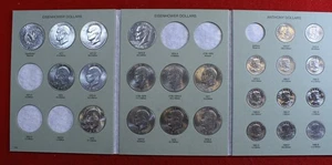 1971-1999 Eisenhower & Susan B Anthony Dollars Circ & UNC New Harris Folder ED10 - Bild 1 von 7