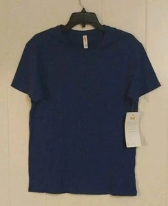 Lucy Shirt Womens Small Blue Short Sleeve Pullover Tee The Perfect Crew NWT $45 - Picture 1 of 5
