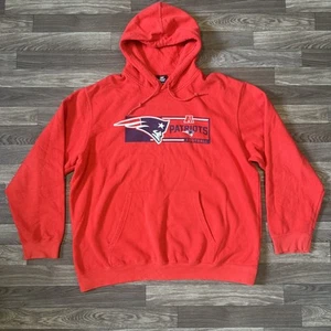 Sudadera con Capucha Vintage NFL New England Patriots Para Hombre XL Roja Bolsillos AFC - Imagen 1 de 8