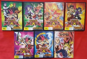 Yu-Gi-Oh! 7 DVDs including Shark Bait, Double Jeopardy, Heart of the Cards, R4 - Picture 1 of 1