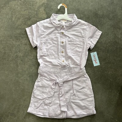 NWT Cat & Jack™ Light Lavender Romper, Small (6/7) - Image 1 of 2
