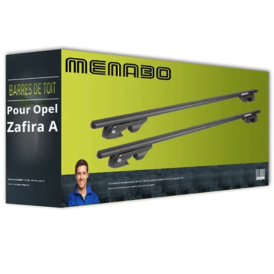 Porte-Bagage pour Opel Zafira A type F75/ T98 Menabo Sherman Barre de toit NEUF - Photo 1/4