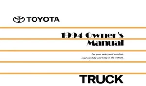 1994 Toyota Truck Owner Manual User Guide Reference Operator Book Fuses Fluids - Bild 1 von 1