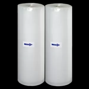 8"x50' 11"x50' Geprägte Vakuumversiegelung Beutel Lebensmittel Sparer Küche Aufbewahrung 4 Mil 105μm - Bild 1 von 11