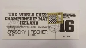 Schachweltmeisterschaft 1972 - Fischer vs. Spassky Ticket Nr. 16 - Island - Bild 1 von 2
