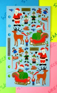Santa's Workshop Stickopotamus Cut Sheet Stickers - Picture 1 of 4