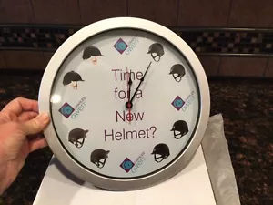 Charles Owen Helmet Clock ~NEW~ Tack Room & Show Barn Decor! - Picture 1 of 3