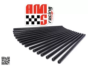 AMS Racing 7.200" Hardened Steel Pushrods for Chevy SBC 305 350 w OE Roller Cams - Picture 1 of 2