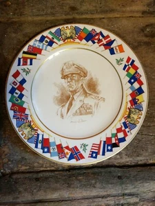Allied Nations Commemorative Series Collector Plate Of General McArthur - Picture 1 of 6