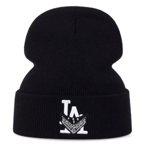 LA,NY Beanie Hats Los Angeles New York Crimes Hip Hop Old School Knit Hat - Picture 1 of 9