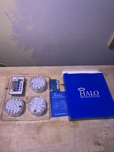 HALO Puck Lights Battery Operated Color Changing Indoor/Outdoor Puck Lights - Picture 1 of 4