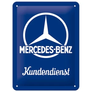 Mercedes Benz Retro Nostalgie Classic Blech Schild Kundendienst 15 x 20 cm - Bild 1 von 1