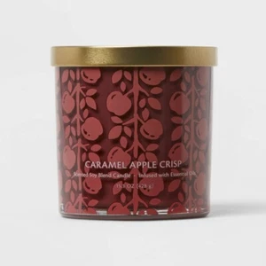 Opalhouse Caramel Apple Crisp Soy Blend Candle 15.1oz Essential Oils Infused - Picture 1 of 1