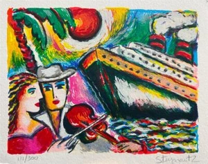 Zamy Steynovitz Cruise Love handsigniert limitierte Serigrafie auf Papier - Bild 1 von 1