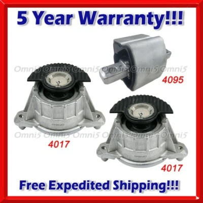 N416 Fits 2008-2011 Mercedes-Benz C300 3.0L RWD Motor & Trans Mount 3pc - Image 1 of 4