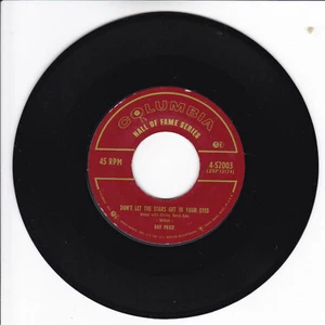 RAY PRICE Don't Let The Stars Get In Your Eyes VG+ 45 RPM REISSUE - Picture 1 of 2