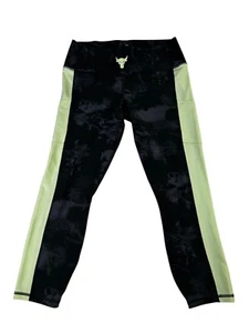 Under Armour Project Rock Logo Compression High Rise Ankle Leggings Women's XL - Picture 1 of 4