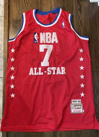 1988 Vintage Karl Malone Mitchell & Ness NBA All Star Basketball Jersey 52 2XL Cover