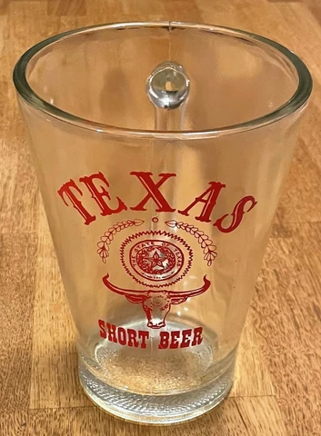 Texas Longhorns "Short Beer" Heavy Glass Pitcher - 32 oz Cover