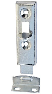 KEYMET 4 x pestillos para muebles 50 mm pestillo de empuje pestillo recto galvanizado