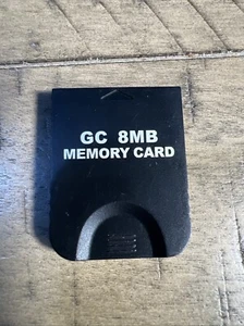 Nintendo GameCube Memory Card 8 MB Black Storage - Picture 1 of 3