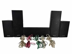 Onkyo SKC-350C Surround Sound 5.1 Speaker System SKF-350F, SKM-350S NO SUBWOOFER - Picture 1 of 12
