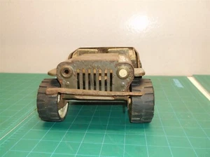 Vintage TONKA TOY JEEP Military US Army 1970s G-452-8 Pressed Metal Plastic - Picture 1 of 4