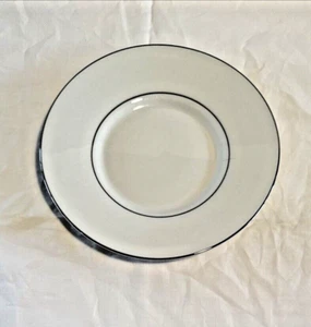 "Platillo de platino clásico Fairfield vintage de 6"" de diámetro porcelana fina blanco y plateado" - Imagen 1 de 11