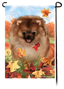 Bandera de jardín hojas caídas - Sable Pomerania - Imagen 1 de 1
