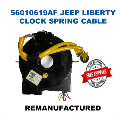 ✔GPU  Pt# 56010619AF  2006 JEEP LIBERTY SPORT CLOCK SPRING Centered Perfect Foto 1 de 3