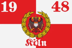 Aufkleber Köln 1948 Adler Fahne Flagge 12 x 8 cm Autoaufkleber - Bild 1 von 1