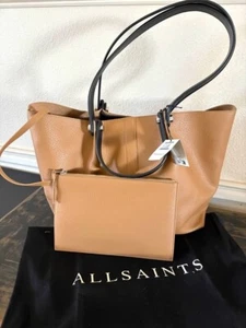 Allsaints Allington Leather Tote Bag Tan-NWT - Picture 1 of 4